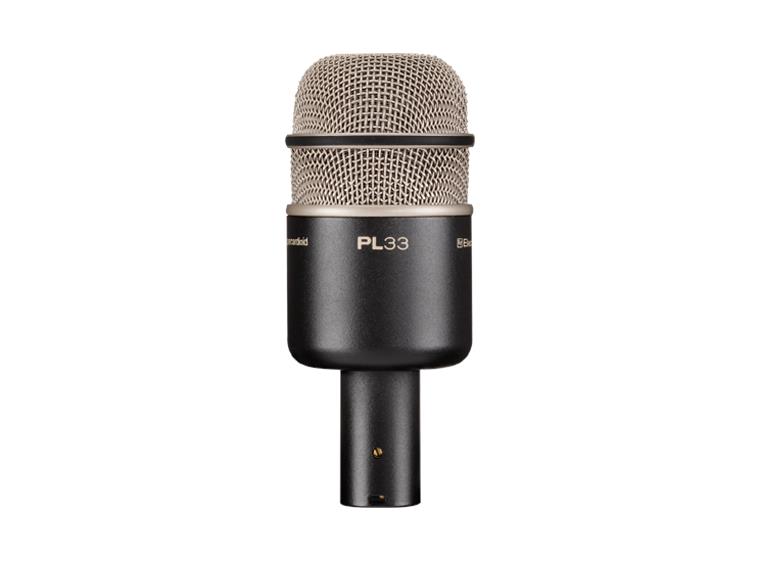 Electro Voice PL33 Kick-Drum Microphone, Dynamic, Supercardi